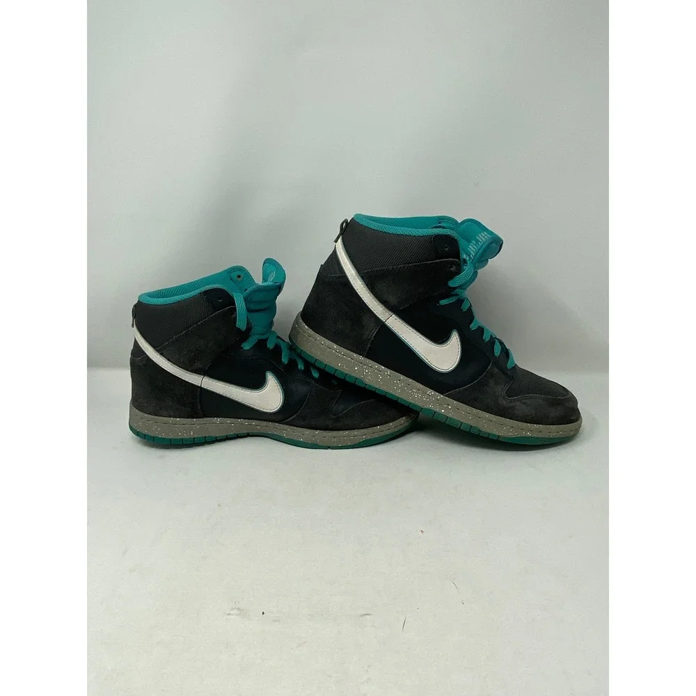 Nike Dunk High Dark Grey Dynamic Blue White Speckled 317982-052 Mens 11